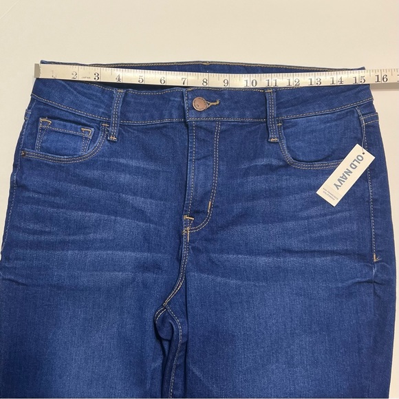 Old Navy Rockstar Mid Rise Super Skinny Jeans Medium Blue Denim NWT 10 - Picture 11 of 13